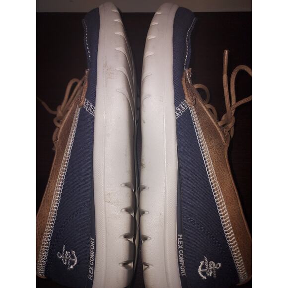 Skechers Women's Boat Shoes 9.5 On the Go Walk Flex Embark Goga Mat Lace Up Navy - Picture 9 of 14